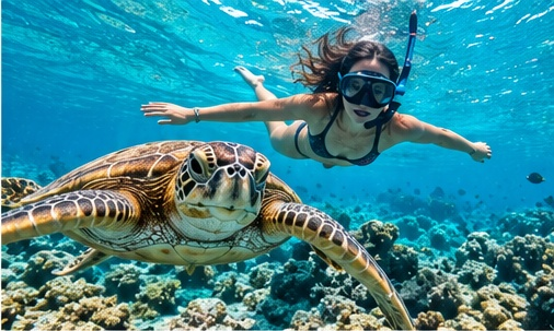 Snorkelen met schildpadden op Curaçao